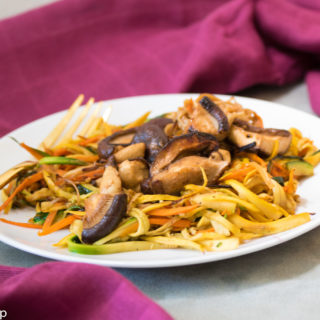 Japanese Style Grilled Mushroom Salad