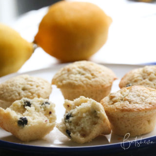 One Bowl Lemon Blueberry Muffins